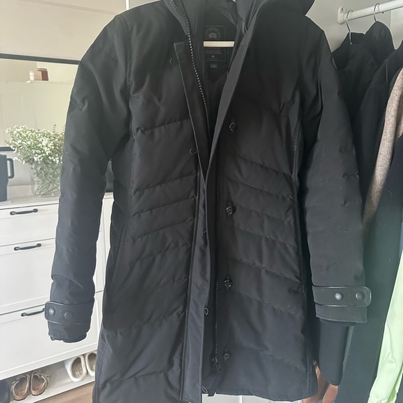 Black Canada Goose Lorette Parka Black label